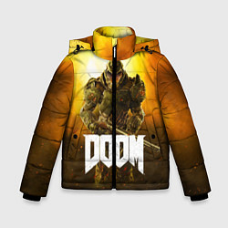 Куртка зимняя для мальчика DOOM: Soldier, цвет: 3D-светло-серый