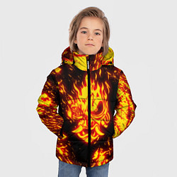 Куртка зимняя для мальчика Cyberpunk 2077: FIRE SAMURAI, цвет: 3D-светло-серый — фото 2