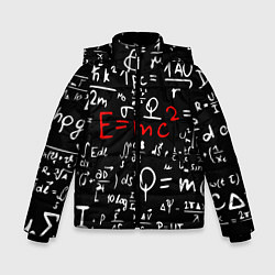 Куртка зимняя для мальчика E=mc2: Black Style, цвет: 3D-черный