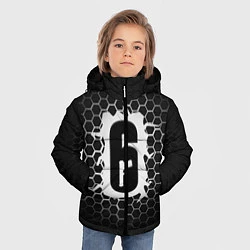 Куртка зимняя для мальчика R6S: Carbon Symbon, цвет: 3D-черный — фото 2