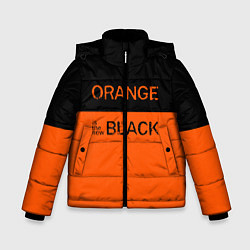 Куртка зимняя для мальчика Orange Is the New Black, цвет: 3D-черный