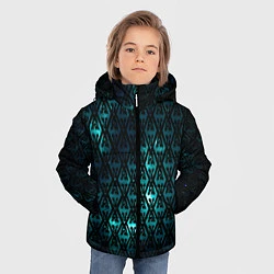 Куртка зимняя для мальчика TES: Blue Pattern, цвет: 3D-черный — фото 2