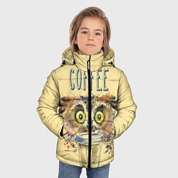 Куртка зимняя для мальчика Owls like coffee, цвет: 3D-красный — фото 2