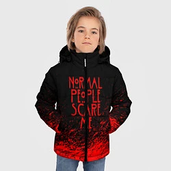 Куртка зимняя для мальчика Normal People Scare Me, цвет: 3D-черный — фото 2
