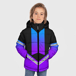 Куртка зимняя для мальчика BTS: Neon Symbol, цвет: 3D-красный — фото 2