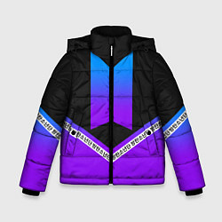 Куртка зимняя для мальчика BTS: Neon Symbol, цвет: 3D-черный