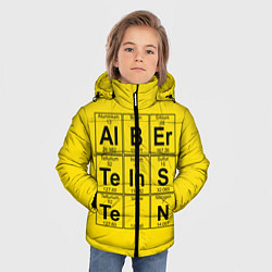Куртка зимняя для мальчика Альберт Эйнштейн, цвет: 3D-черный — фото 2
