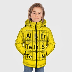 Куртка зимняя для мальчика Альберт Эйнштейн, цвет: 3D-черный — фото 2