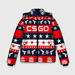 Куртка зимняя для мальчика CS:GO New Year, цвет: 3D-черный