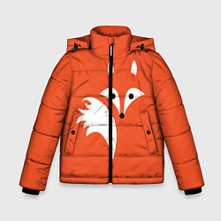 Куртка зимняя для мальчика Лисичка, цвет: 3D-черный