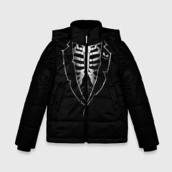 Зимняя куртка для мальчика Хэллоуинский скелет
