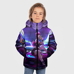 Куртка зимняя для мальчика Evelynn, цвет: 3D-черный — фото 2