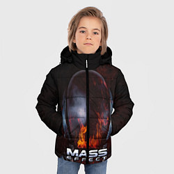 Куртка зимняя для мальчика Mass Effect, цвет: 3D-красный — фото 2