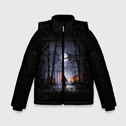 Куртка зимняя для мальчика RDR 2: Black Cowboy, цвет: 3D-светло-серый