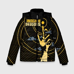 Куртка зимняя для мальчика Imagine Dragons: Vinyl, цвет: 3D-черный