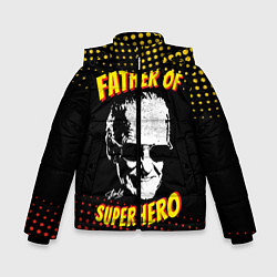 Куртка зимняя для мальчика Stan Lee: Father of Superhero, цвет: 3D-светло-серый