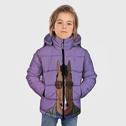 Куртка зимняя для мальчика Конь БоДжек, цвет: 3D-красный — фото 2