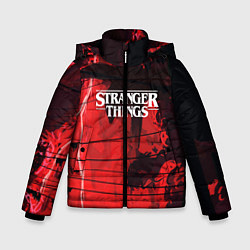 Куртка зимняя для мальчика Stranger Things: Red Dream, цвет: 3D-черный