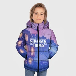 Куртка зимняя для мальчика Stranger Things: Magic House, цвет: 3D-светло-серый — фото 2