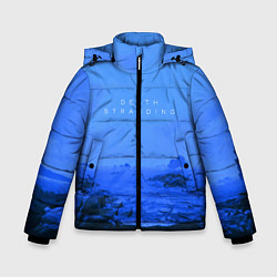 Куртка зимняя для мальчика Death Stranding: Blue Heaven, цвет: 3D-черный