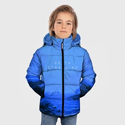 Куртка зимняя для мальчика Death Stranding: Blue Heaven, цвет: 3D-черный — фото 2