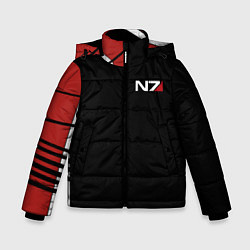 Куртка зимняя для мальчика MASS EFFECT N7, цвет: 3D-светло-серый