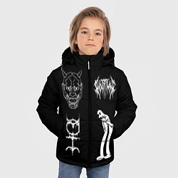 Куртка зимняя для мальчика Ghostemane: Mercury Sign, цвет: 3D-черный — фото 2