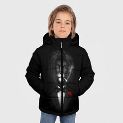 Куртка зимняя для мальчика Мистер Лев, цвет: 3D-черный — фото 2