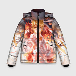 Куртка зимняя для мальчика Бездомный Бог, цвет: 3D-светло-серый