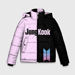 Куртка зимняя для мальчика BTS Jung Kook, цвет: 3D-светло-серый