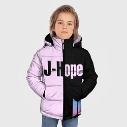 Куртка зимняя для мальчика BTS J-hope, цвет: 3D-черный — фото 2