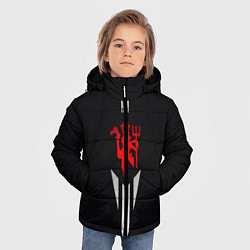 Куртка зимняя для мальчика MUFC, цвет: 3D-светло-серый — фото 2