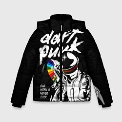 Куртка зимняя для мальчика Daft Punk: Our work is never over, цвет: 3D-красный