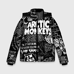 Куртка зимняя для мальчика Arctic Monkeys: I'm in a Vest, цвет: 3D-черный