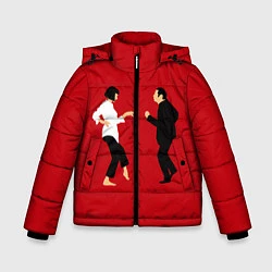 Куртка зимняя для мальчика Криминальное чтиво, цвет: 3D-черный