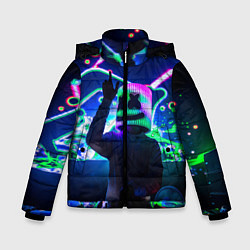 Куртка зимняя для мальчика Marshmello: Neon DJ, цвет: 3D-светло-серый