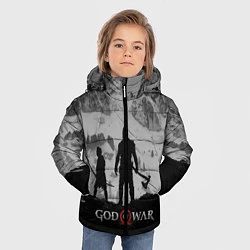 Куртка зимняя для мальчика God of War: Grey Day, цвет: 3D-черный — фото 2