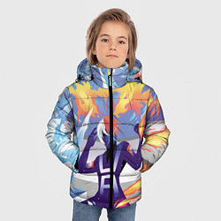 Куртка зимняя для мальчика Академия, цвет: 3D-светло-серый — фото 2