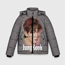 Куртка зимняя для мальчика BTS JungKook, цвет: 3D-черный