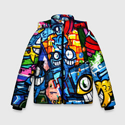 Куртка зимняя для мальчика Graffiti Exclusive, цвет: 3D-красный