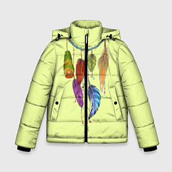 Куртка зимняя для мальчика Ловец снов, цвет: 3D-красный