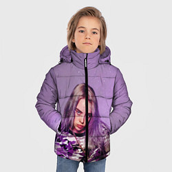 Куртка зимняя для мальчика Billie Eilish: Violet Fashion, цвет: 3D-черный — фото 2