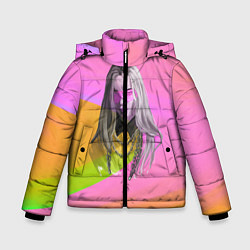 Куртка зимняя для мальчика Billie Eilish: Pink Fashion, цвет: 3D-черный