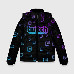 Куртка зимняя для мальчика Twitch: Neon Style, цвет: 3D-черный