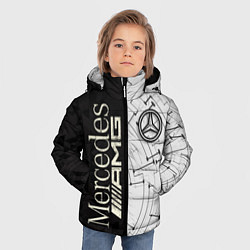 Куртка зимняя для мальчика Mercedes AMG: Techno Style, цвет: 3D-светло-серый — фото 2
