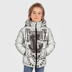 Куртка зимняя для мальчика Life is a camble lucky or dead, цвет: 3D-черный — фото 2
