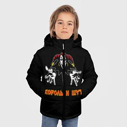 Куртка зимняя для мальчика КОРОЛЬ И ШУТ, цвет: 3D-черный — фото 2