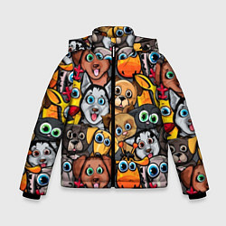 Зимняя куртка для мальчика Веселые собаки