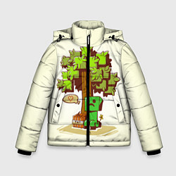 Куртка зимняя для мальчика Forest Creeper, цвет: 3D-черный