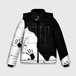Куртка зимняя для мальчика DEATH STRANDING, цвет: 3D-черный